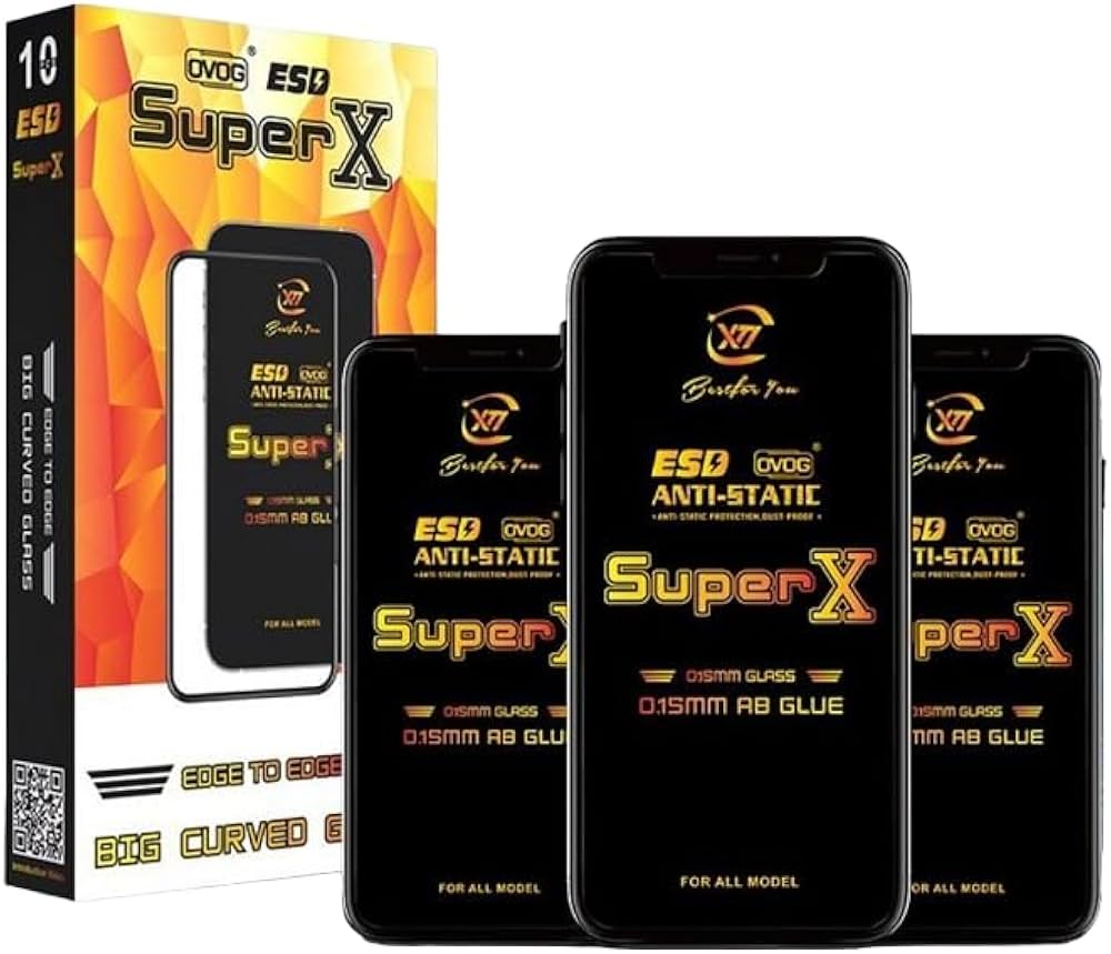 KNXINDA Super X Tempered Glass Screen Protector – 9H Hardness, Anti-Scratch, Edge-to-Edge Full Coverage