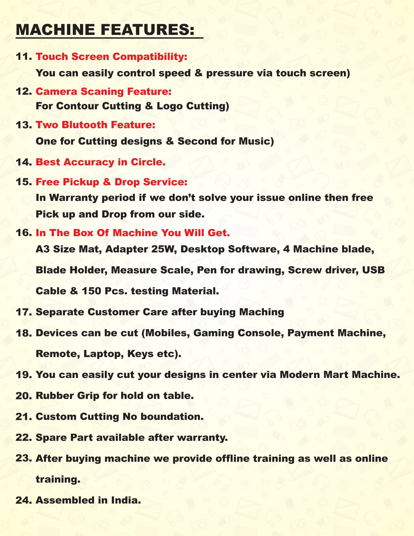 Modern Mart Plotter For Skins, Laptop, Key, Camera Cuttings