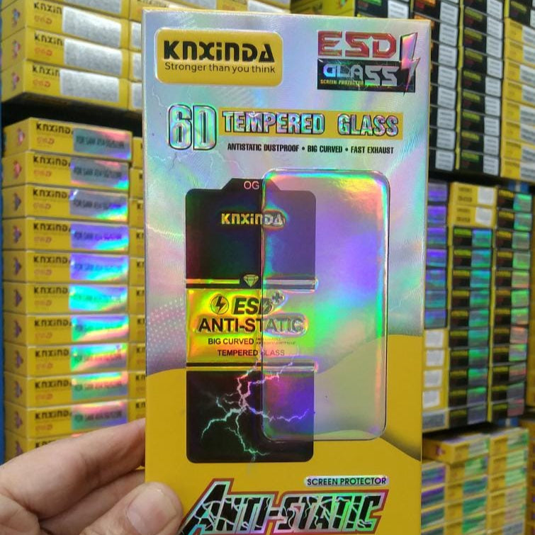 KNXINDA 6D Tempered Glass Screen Protector – 9H Hardness, Anti-Scratch, Edge-to-Edge Full Coverage