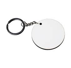 Round Shape for Sublimation MDF Keychains with Ring (Double side) -10 Pieces pack