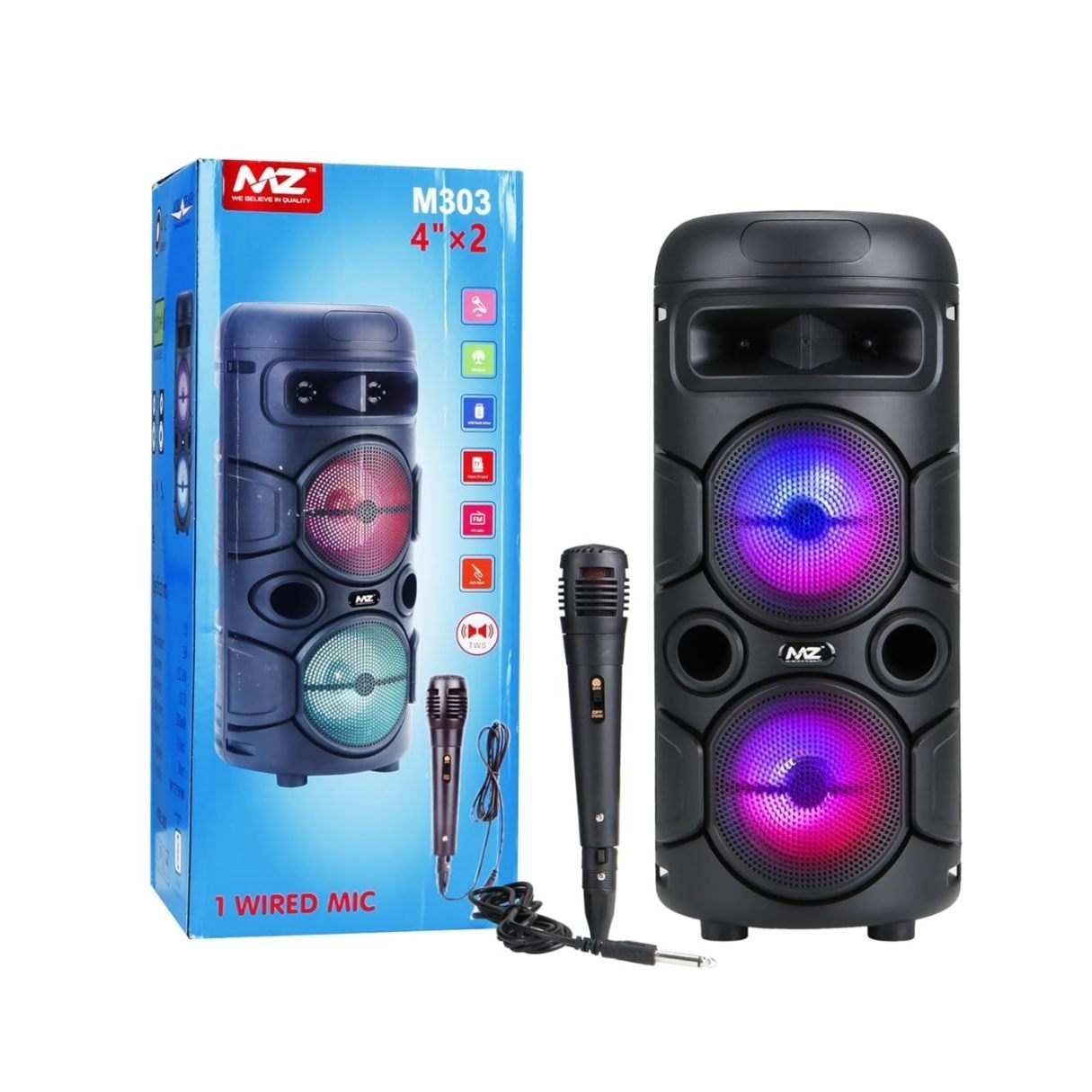 TOWER Speaker π Powerful Bluetooth Tower with Heavy Bass πΆ | USB/FM/TF/AUX Support & LED Display π