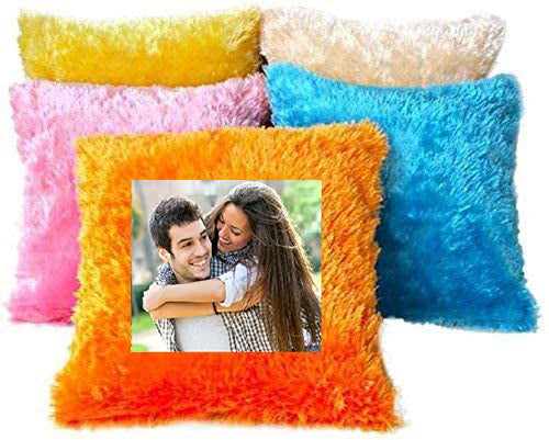 Fur Pillows and Cushion Covers- 15x15 Inch Size