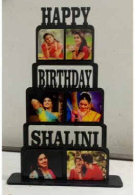 Customize Happy Birthday 6 Photos Frame- Sublimation Blank 13