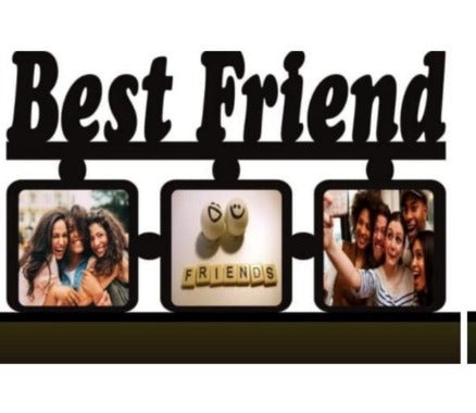 Customize Best Friend 3 Photos Frame- Sublimation Blank 14