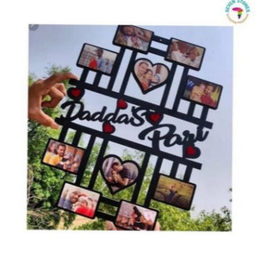 Customize Daddy's  Pari 10 Photos Frame- Sublimation Blank 17