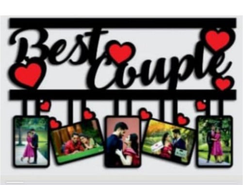 Customize Best Couple 5 Photos Frame- Sublimation Blank 19