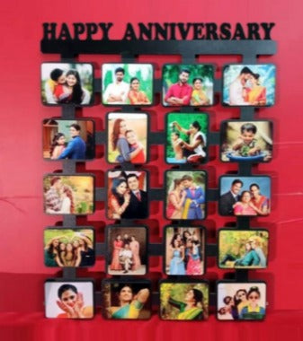 Customize Happy Anniversary 20  Photos Frame- Sublimation Blank 11