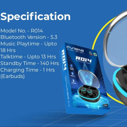Riviera Bluetooth Earbuds – Superior Sound & Long-Lasting Performance