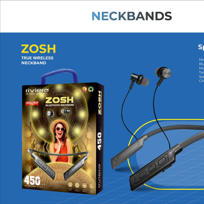 Riviera Bluetooth Neckbands – Fast Charging & Extended Talktime