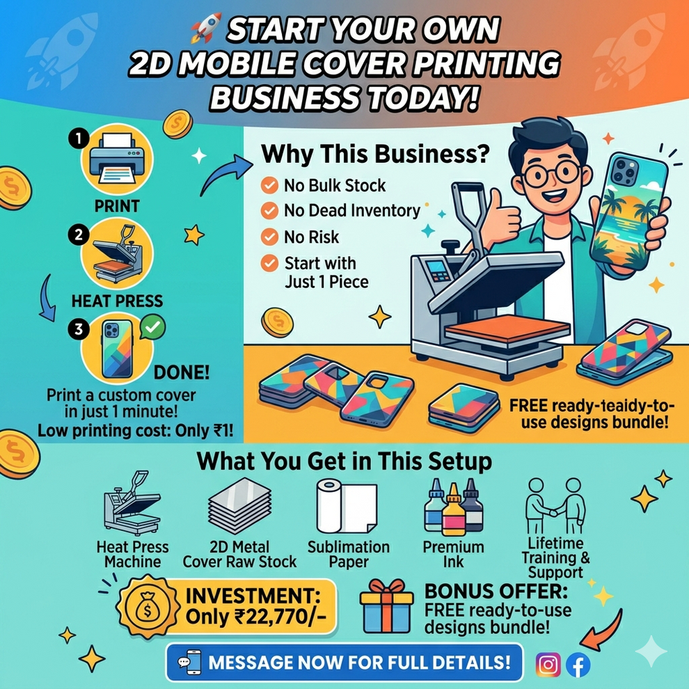 Custom Mobile Cover Printing Setup- Start Customize cover Printing Tod ...