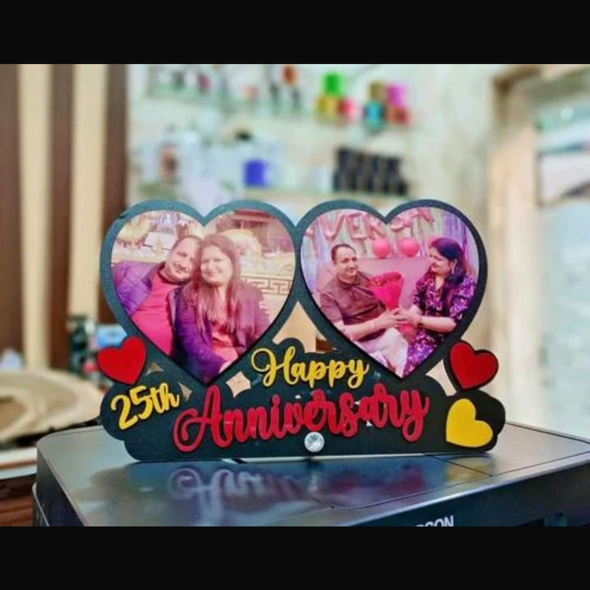 Customize Happy Anniversary Photos Frame- Sublimation Blank 33