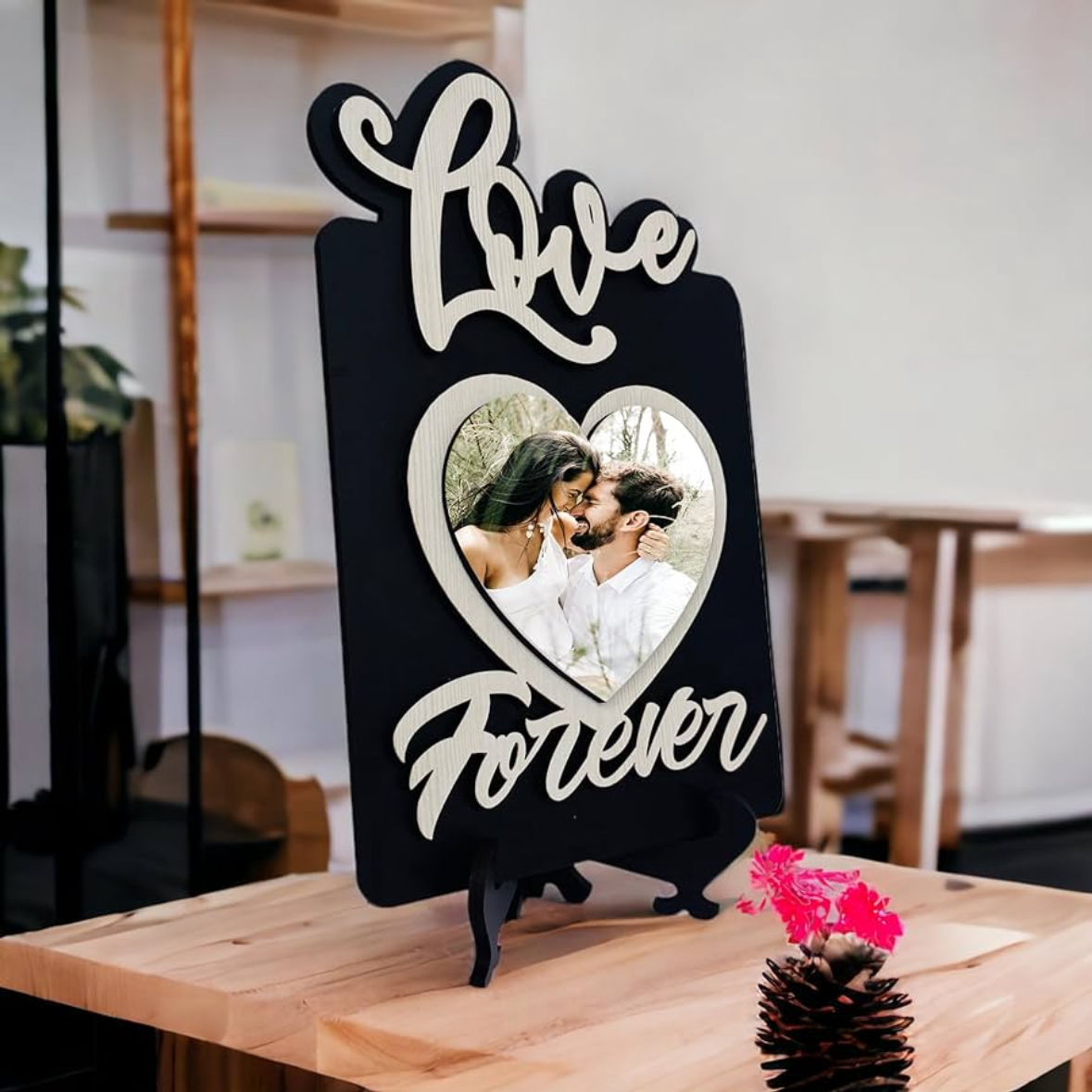 Customize Love Forever Photos Frame- Sublimation Blank 34