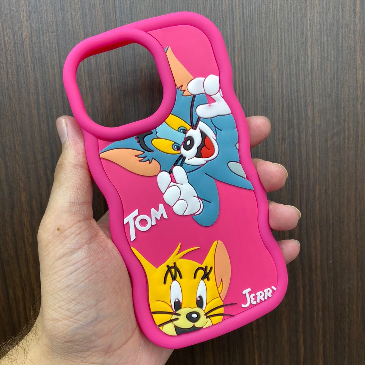 Soft silicone Tom and Jerry print covers