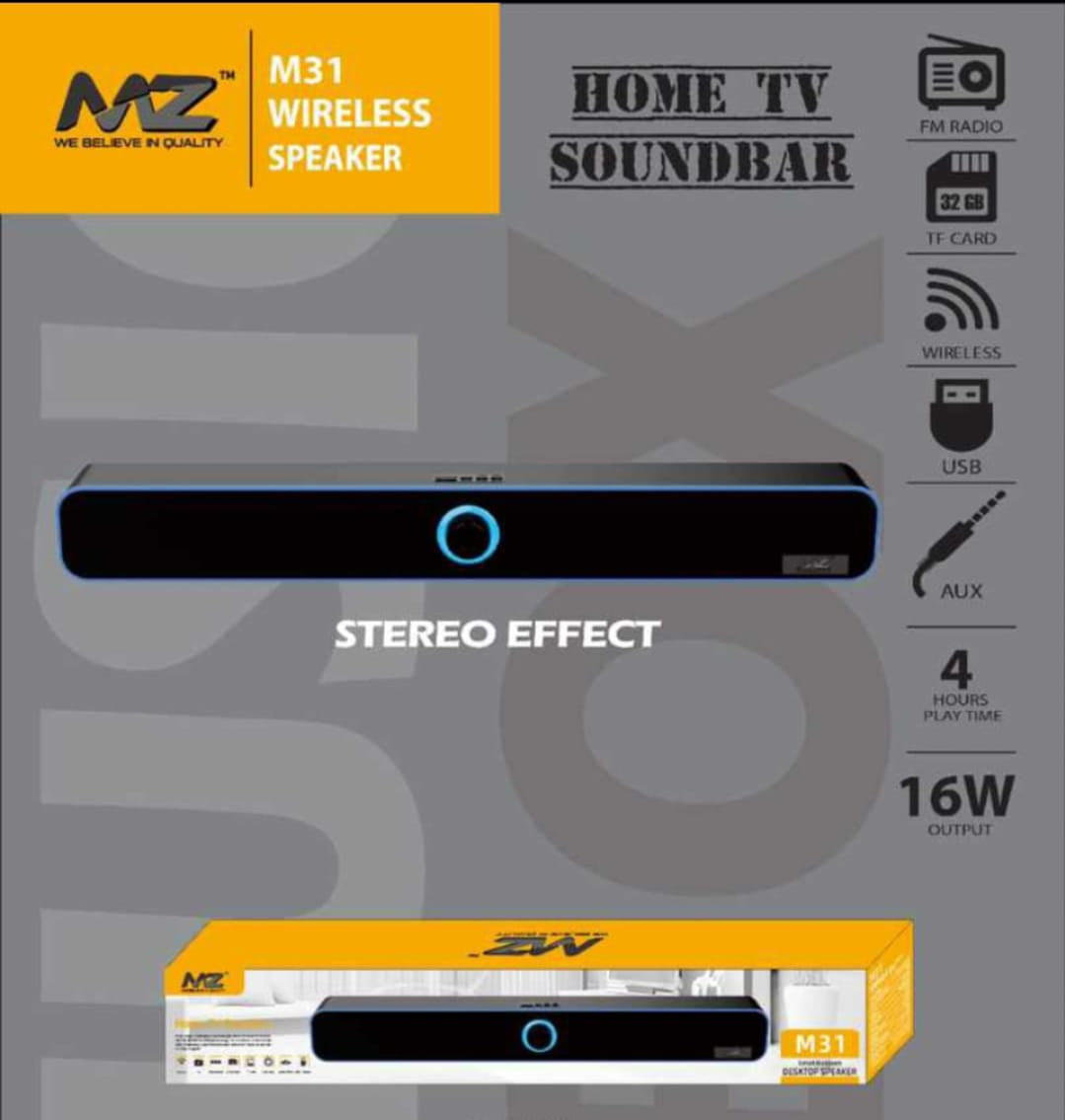 MZ Portable Sound Bar – Compact Size, Big Sound