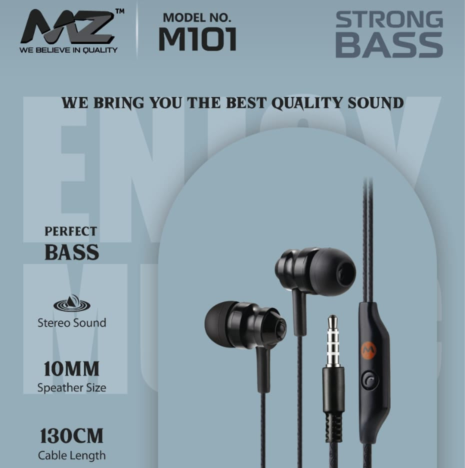 Wired Earphones | Clear Sound and Comfortable Fit for Daily Use