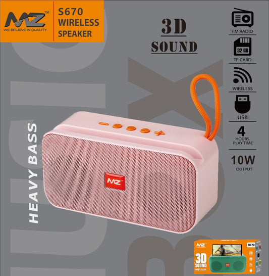Wireless Speaker 🔊 Heavy Bass Bluetooth Speaker 🎶 | Powerful Sound, FM/USB/TF Support 🔋📻