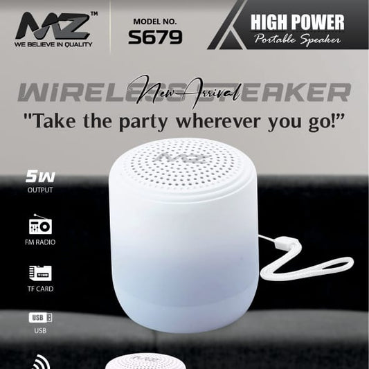 Wireless Bluetooth Speaker | LED Lights | FM Radio | Portable & Rechargeable