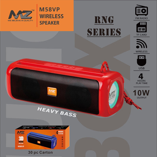 Wireless Bluetooth Speaker 🔊 Compact Heavy Bass Sound System 🎶 | USB/TF/FM Support & Rechargeable Battery 🔋