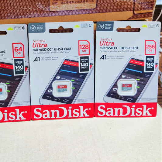 SanDisk Ultra microSDXC UHS-I Memory Cards – 64GB, 128GB, 256GB – High-Speed Storage