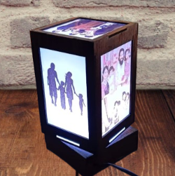 Sublimation 5 photo Rotation Lamp