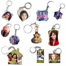 Durable Plastic Mate Double-Sided Sublimation Printable Keychains with Ring