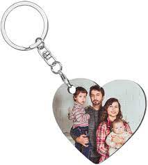 Heart Shape for Sublimation MDF Keychains with Ring (Double  side) -10 Pieces pack